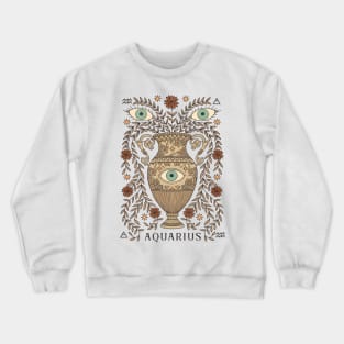 Aquarius, The Water Bearer Crewneck Sweatshirt